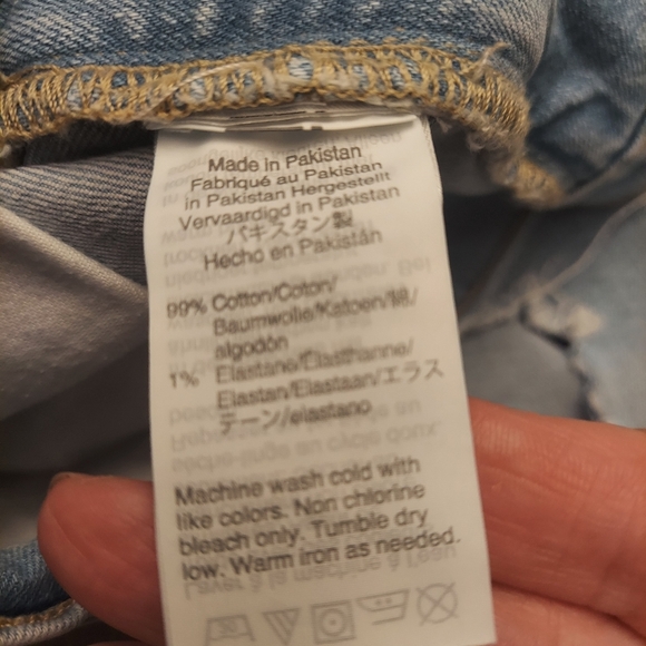 J CREW FACTORY Mercantile Slim-Fit Flex Destroyed Light Wash Jeans - Picture 13 of 13